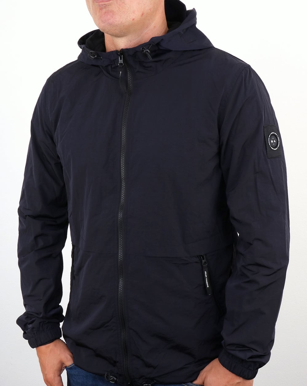 Marshall Artist Liquid Nylon Windrunner Marineblau