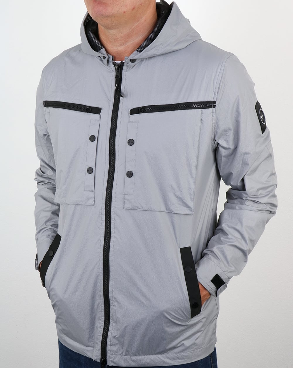 Marshall Artist Micro Ripstop Überhemd Cool Grey