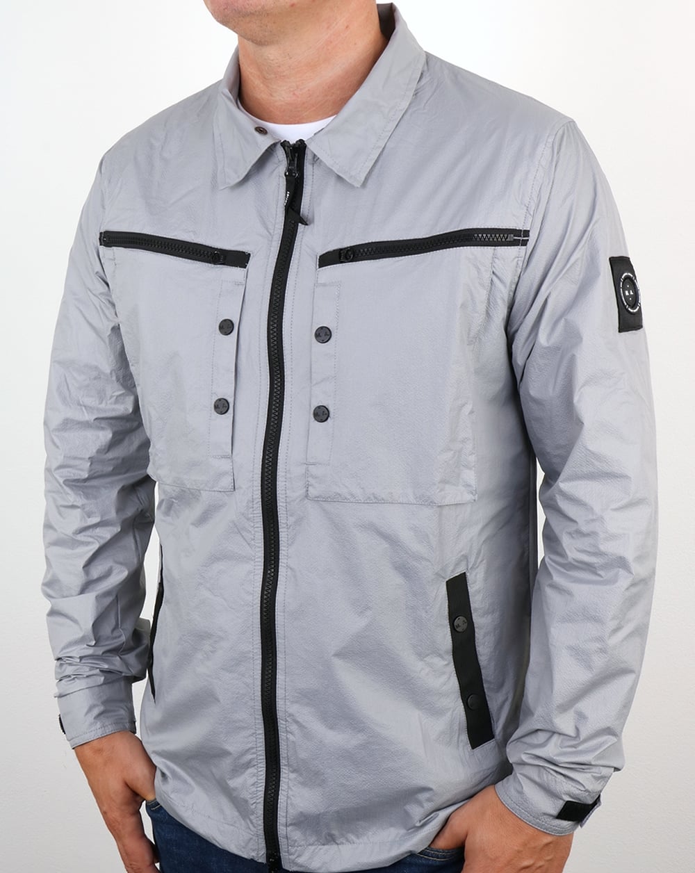 Marshall Artist Micro Ripstop Überhemd Cool Grey