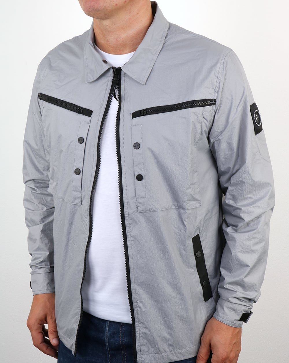 Marshall Artist Micro Ripstop Überhemd Cool Grey