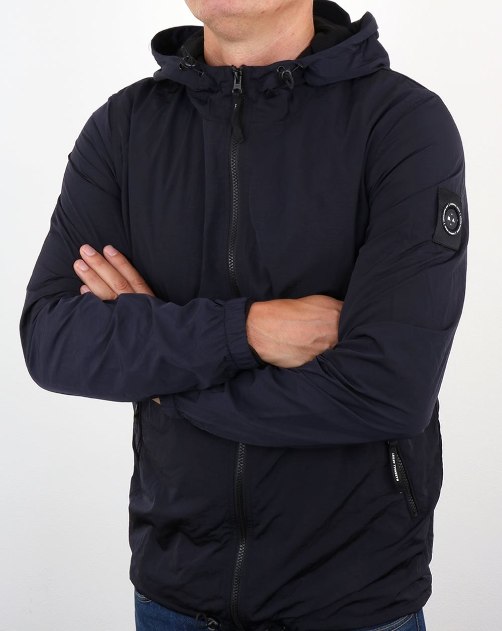 Marshall Artist Liquid Nylon Windrunner Marineblau