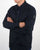 Marshall Artist Dual Pocket Military Overshirt Navy