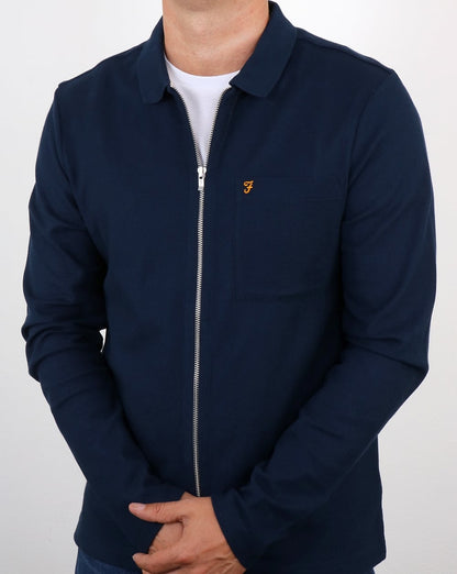 Farah Sundew Hemdjacke Yale Blau