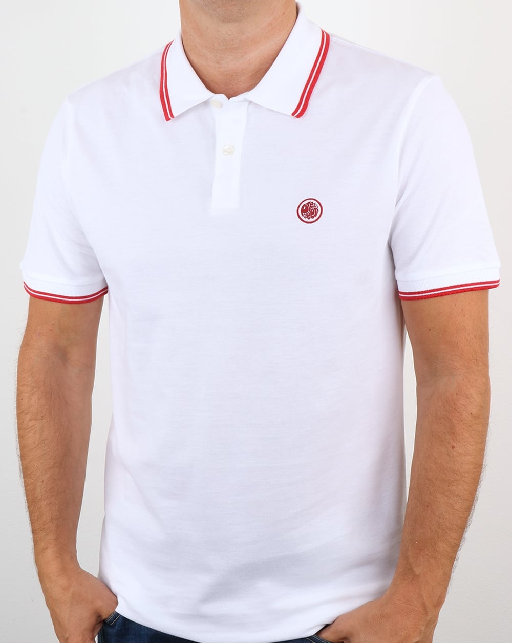 Pretty Green Barton Poloshirt Weiß