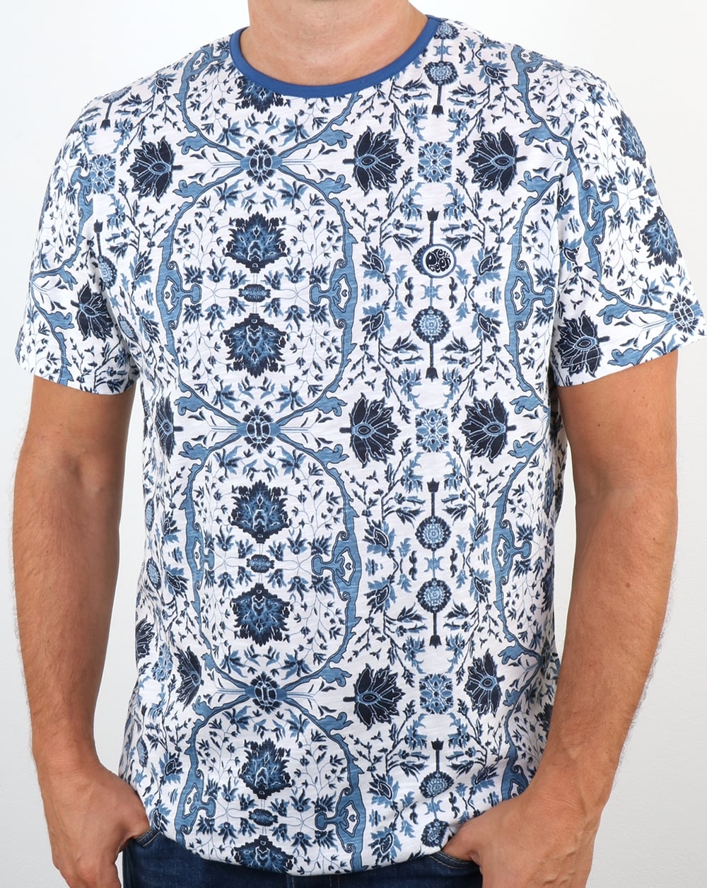 Pretty Green Ebury T-Shirt Weiß