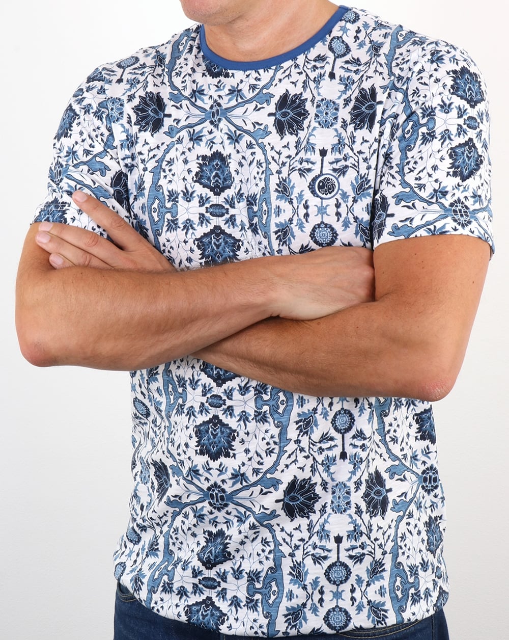Pretty Green Ebury T-Shirt Weiß