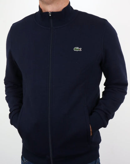 Lacoste – Trainingsjacke mit Reißverschluss in Marineblau