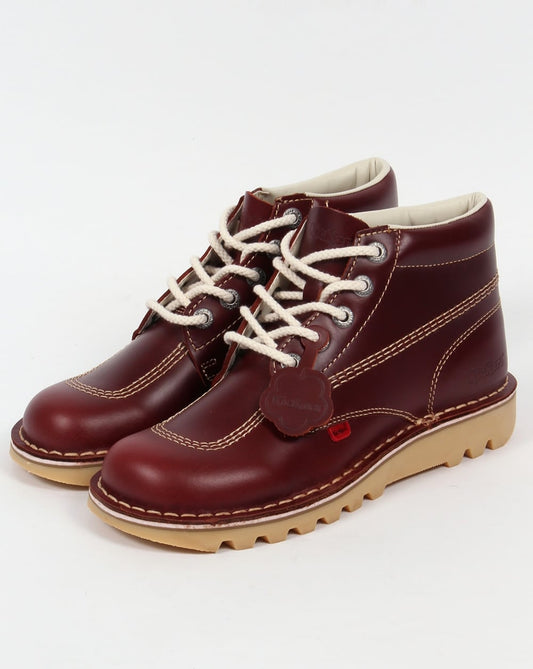 Kickers Kickers – Kick Hi – Lederstiefel in Kirschbraun