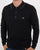 Pretty Green Tilson Long Sleeve Knitted Polo Black