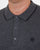 Pretty Green Tilson Long Sleeve Knitted Polo Dark Grey Marl