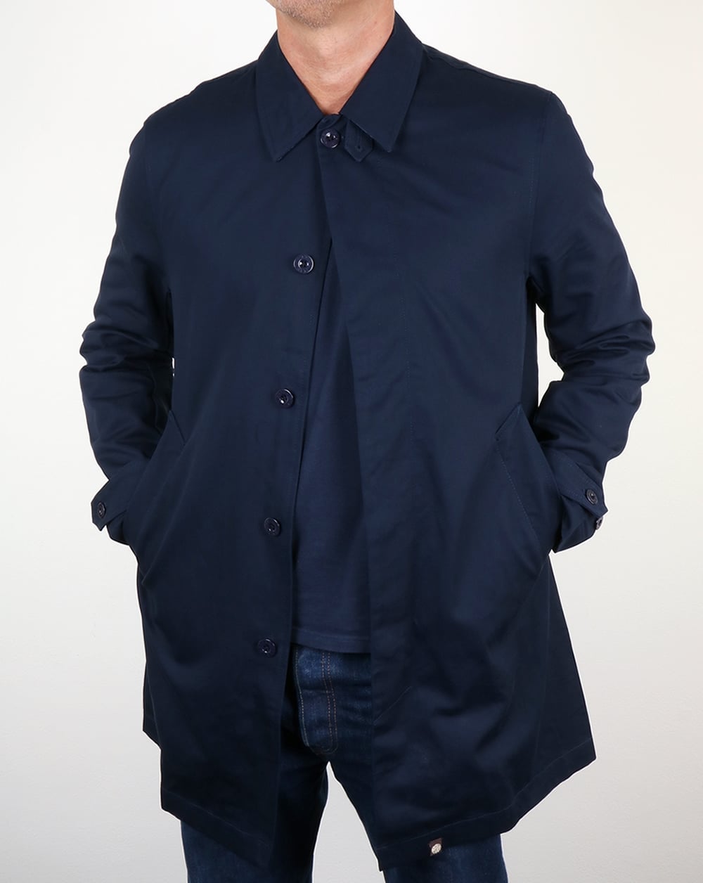 Pretty Green Mac Marineblau