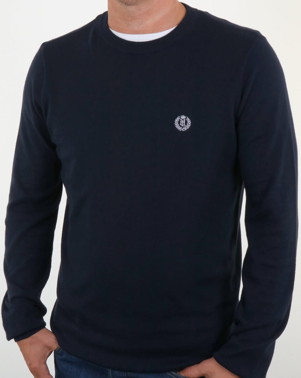 Henri Lloyd Morgan Rundhals-Strickjacke in Marineblau