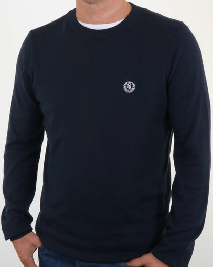 Henri Lloyd Morgan Rundhals-Strickjacke in Marineblau
