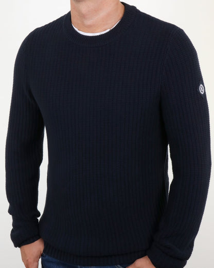 Henri Lloyd Felsted Rundhals-Strickjacke in Marineblau