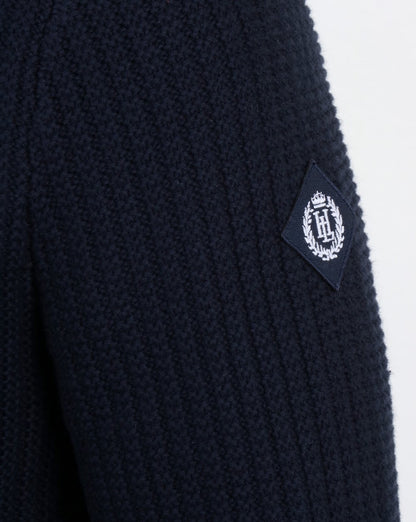 Henri Lloyd Felsted Rundhals-Strickjacke in Marineblau