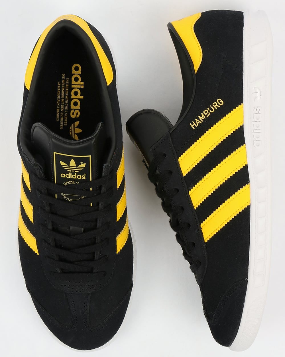Adidas Hamburg Sneakers Schwarz/Gelb/Weiß