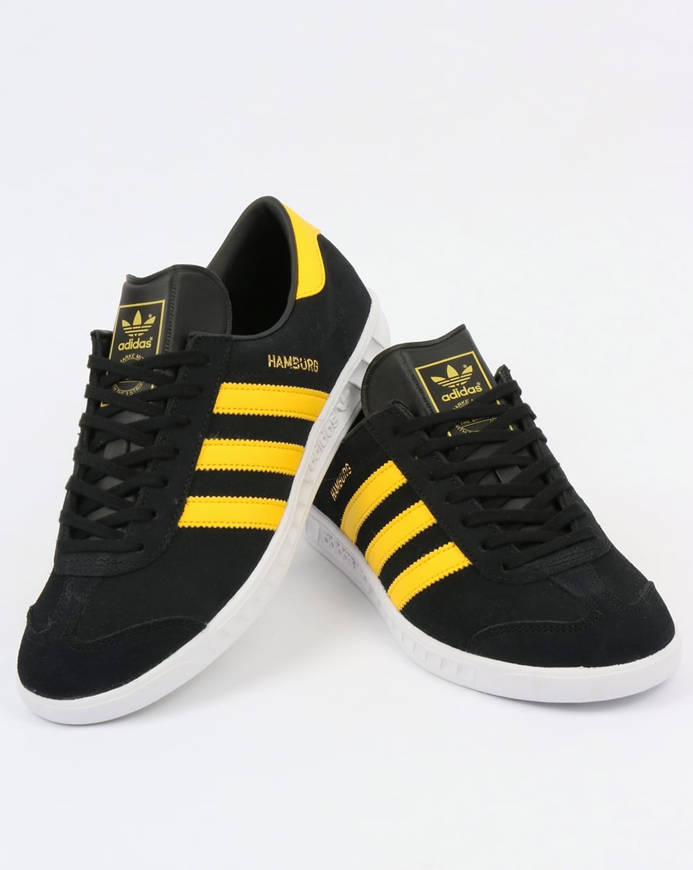 Adidas Hamburg Sneakers Schwarz/Gelb/Weiß