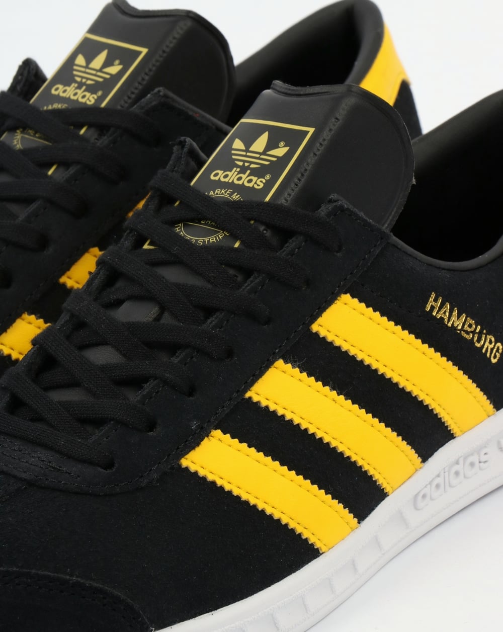 Adidas Hamburg Sneakers Schwarz/Gelb/Weiß