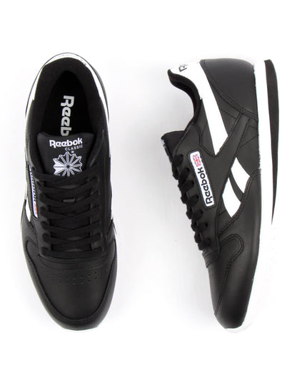 Reebok CL Ripple Leder-Sneaker Schwarz/Weiß