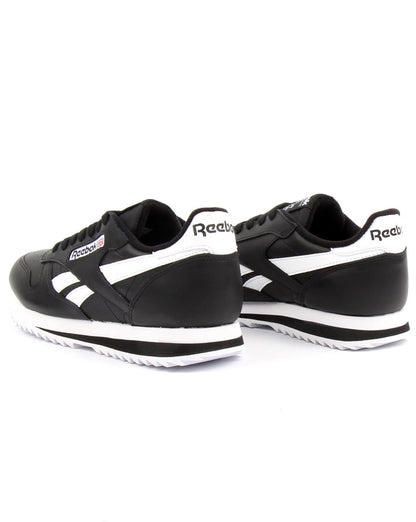 Reebok CL Ripple Leder-Sneaker Schwarz/Weiß