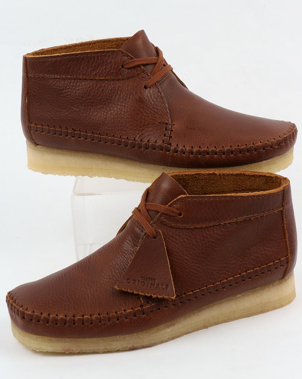Clarks Originals – Weaver – Stiefel aus hellbraunem Leder