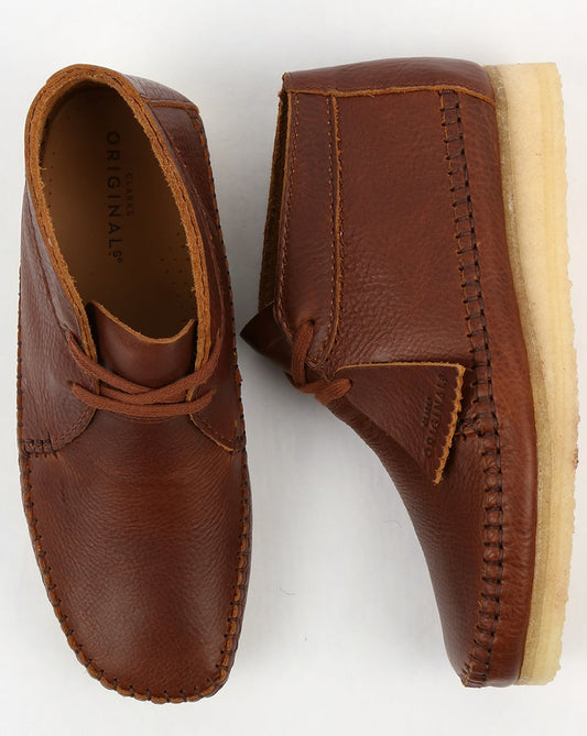Clarks Originals Clarks Originals – Weaver – Stiefel aus hellbraunem Leder