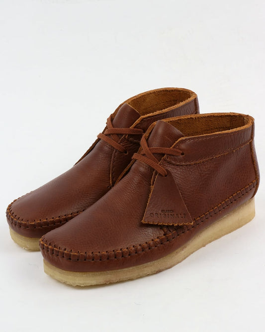 Clarks Originals Clarks Originals – Weaver – Stiefel aus hellbraunem Leder