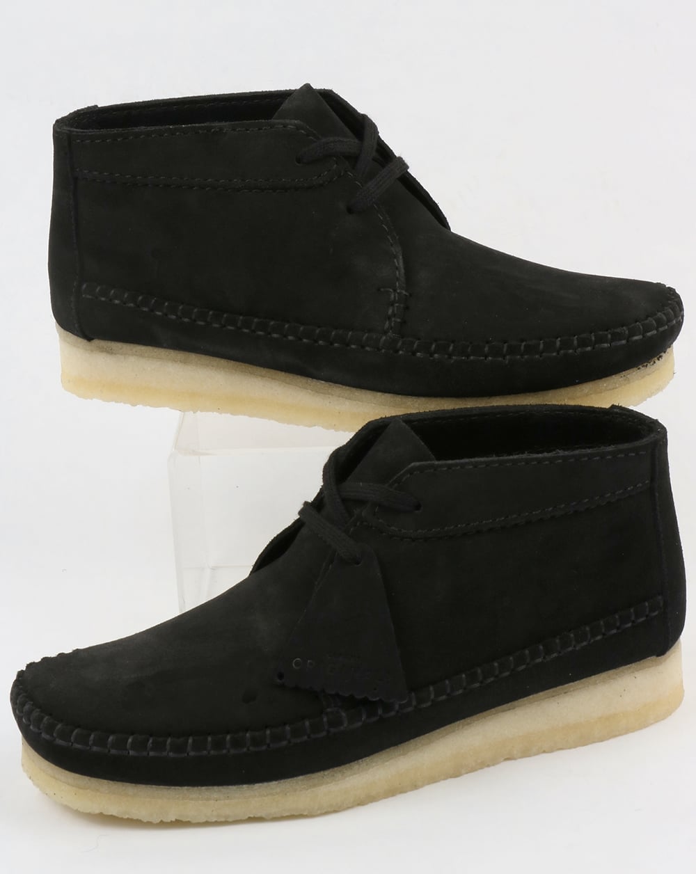 Clarks Originals – Weaver – Wildlederstiefel in Schwarz