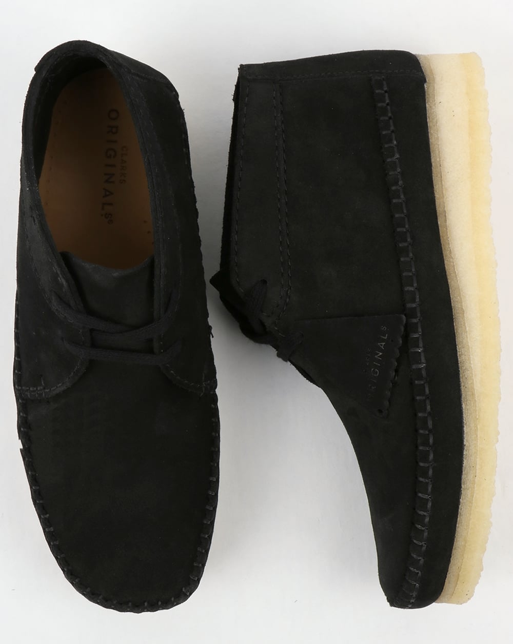 Clarks Originals – Weaver – Wildlederstiefel in Schwarz