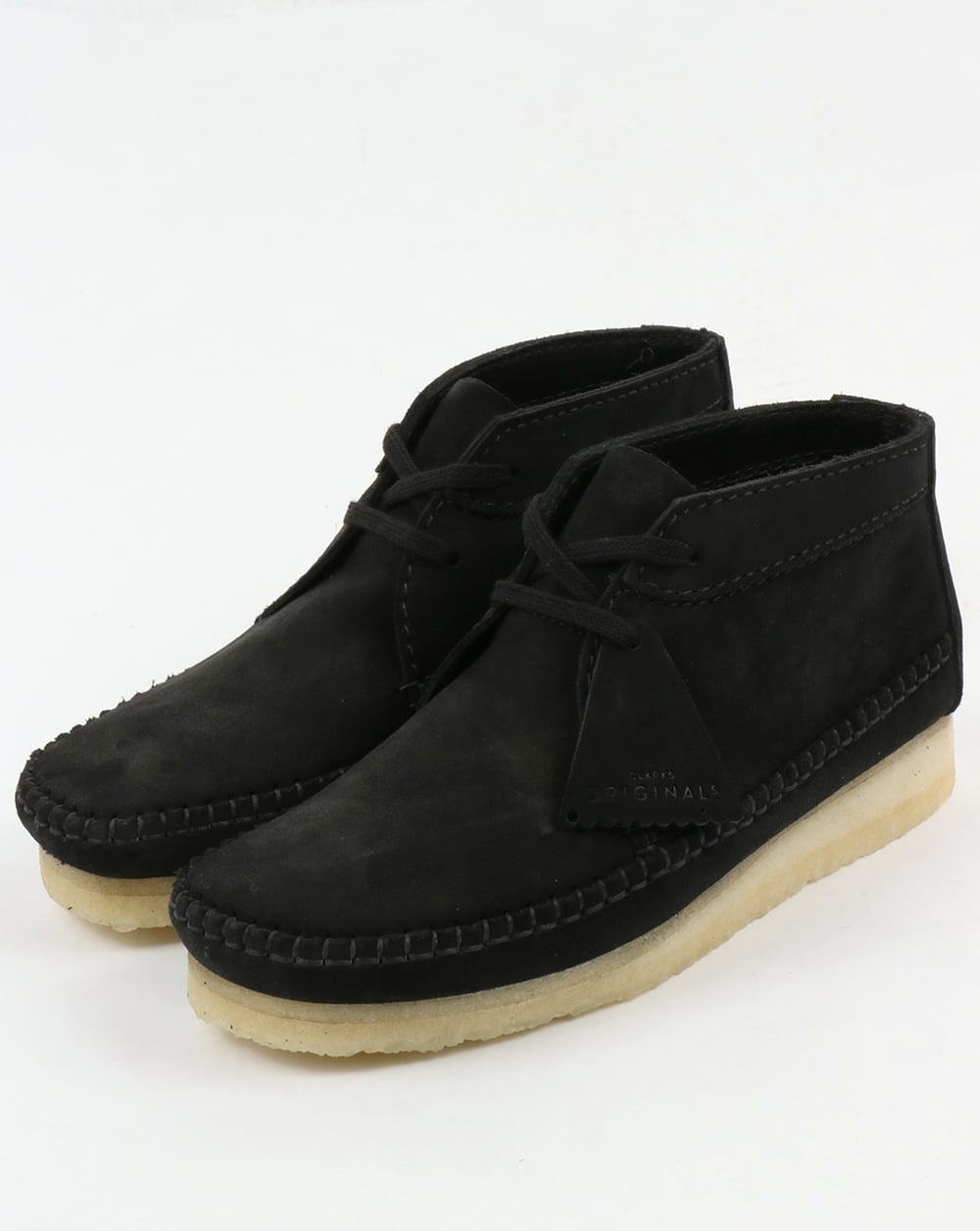 Clarks Originals – Weaver – Wildlederstiefel in Schwarz
