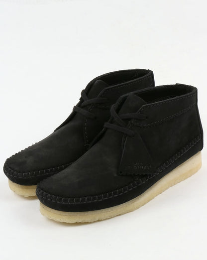 Clarks Originals – Weaver – Wildlederstiefel in Schwarz