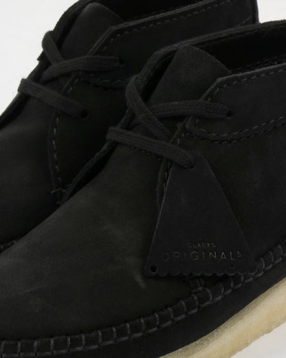 Clarks Originals – Weaver – Wildlederstiefel in Schwarz