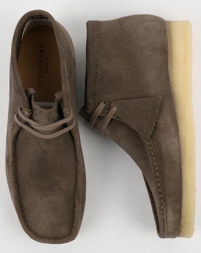 Clarks Originals Wallabee Wildlederstiefel Grau