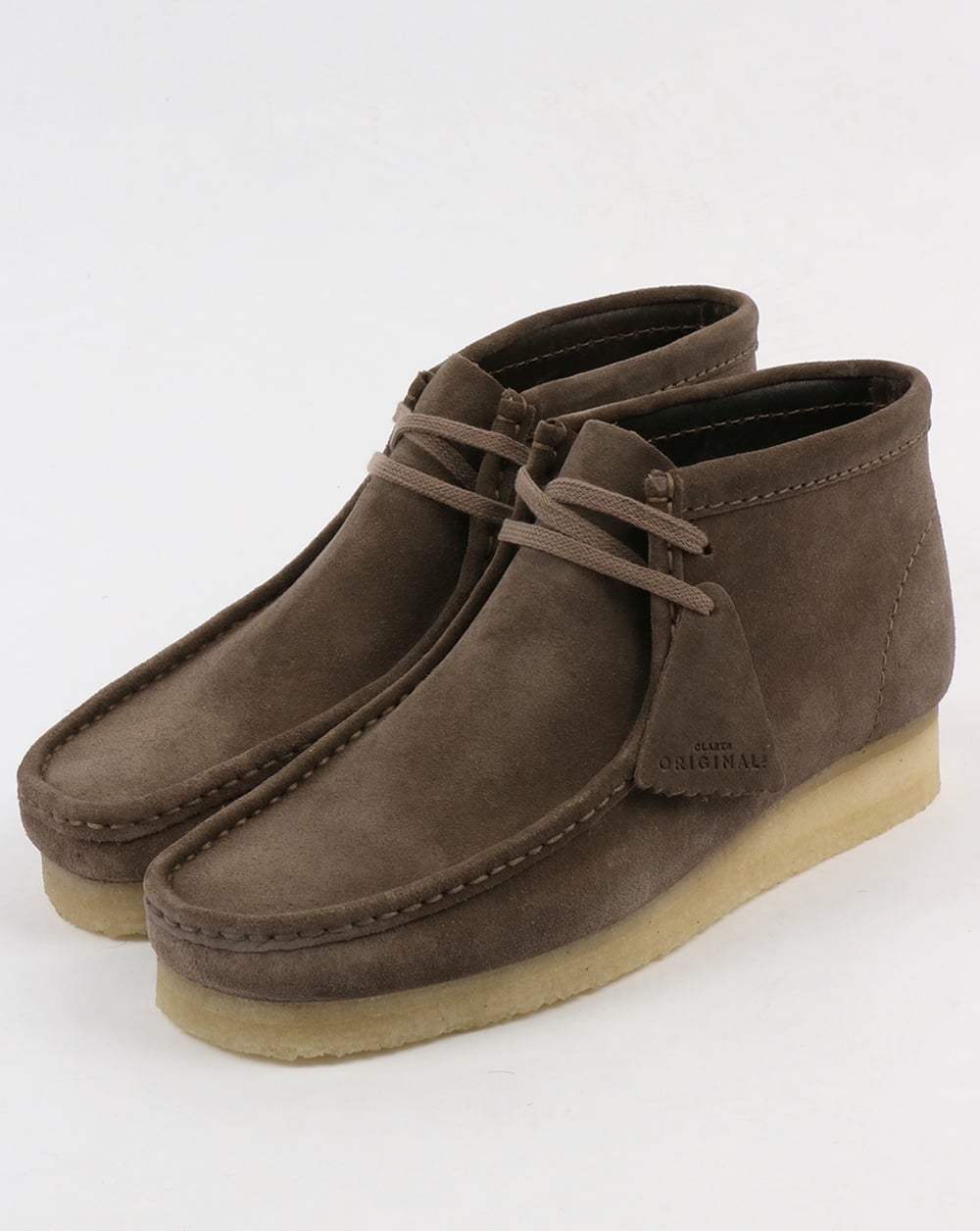 Clarks Originals Wallabee Wildlederstiefel Grau