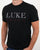 Luke Max Raised Print T Shirt Black