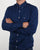 Gant Winter Double Face Check Shirt Dark Indigo