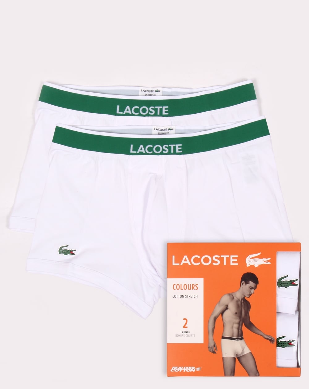 Lacoste Doppelpack Boxershorts Weiß