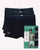 Lacoste Triple Pack Boxer Shorts Navy