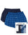 Lacoste Twin Pack Woven Boxer Shorts Navy/blue