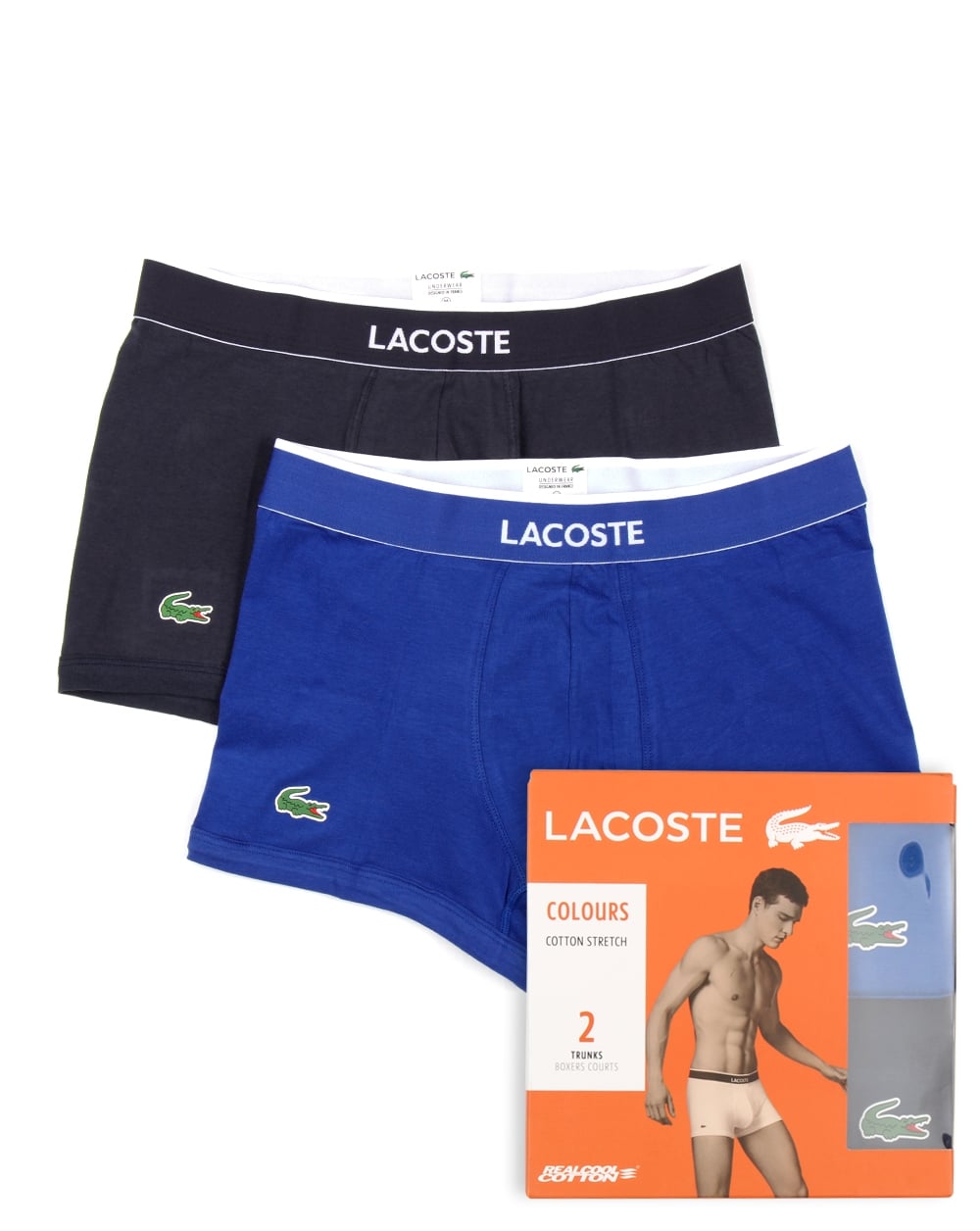Lacoste Doppelpack Boxershorts Marineblau/Royalblau