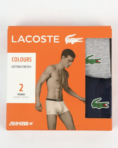 Lacoste Doppelpack Boxershorts Marineblau/Grau