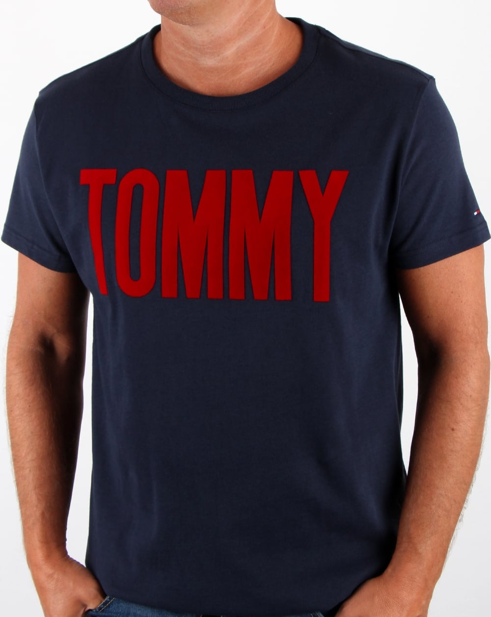 Tommy Hilfiger Logo T-Shirt Marineblau