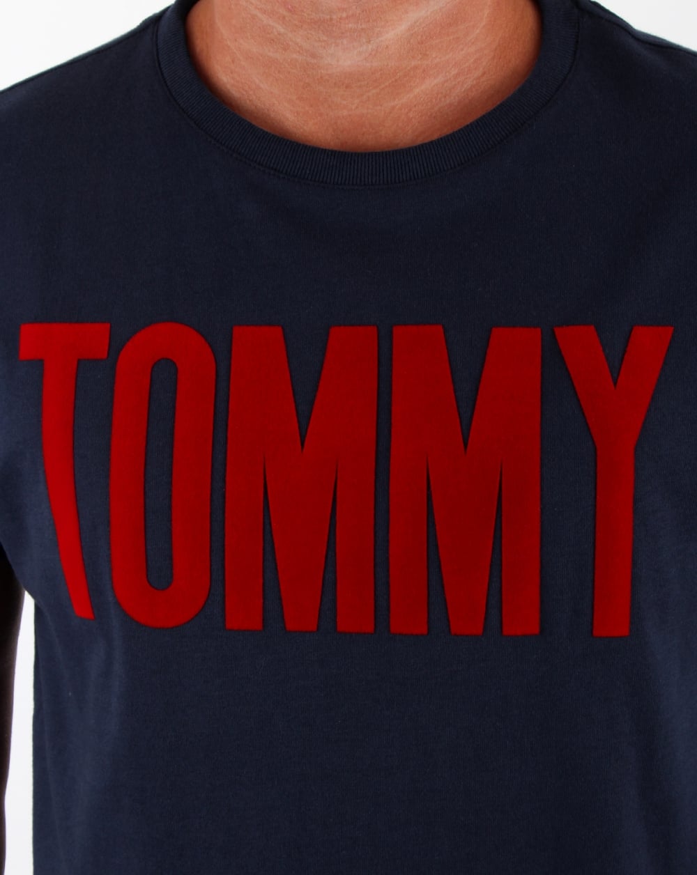 Tommy Hilfiger Logo T Shirt Navy