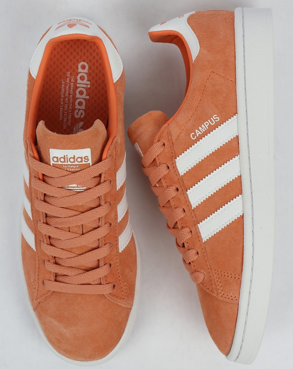 Adidas Campus Sneakers Easy Orange/Weiß
