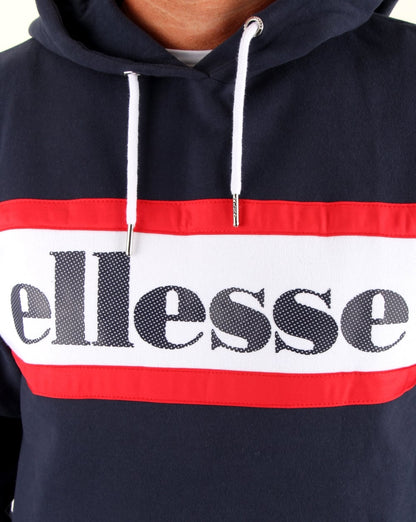 Ellesse – Kapuzenjacke mit Vintage-Logo, Marineblau