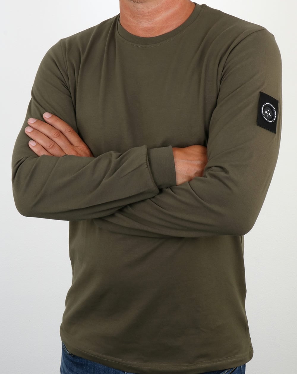 Marshall Artist – Siren – Langarm-T-Shirt in Khaki
