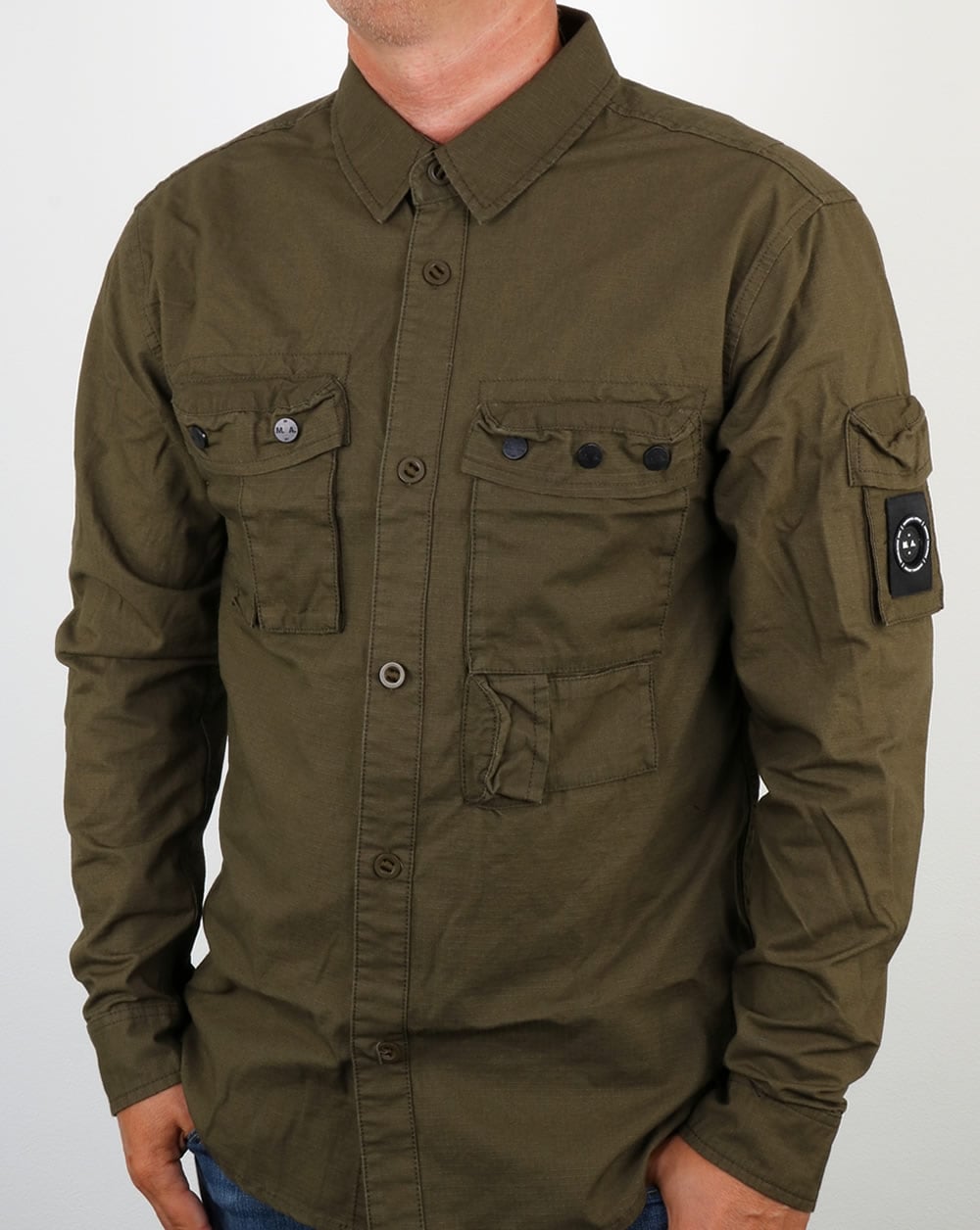 Marshall Artist Ripstop-Überhemd Khaki