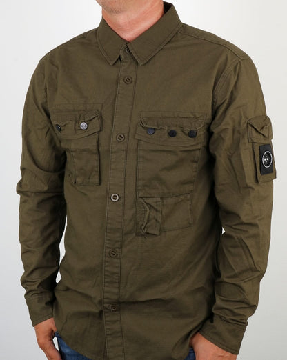 Marshall Artist Ripstop-Überhemd Khaki