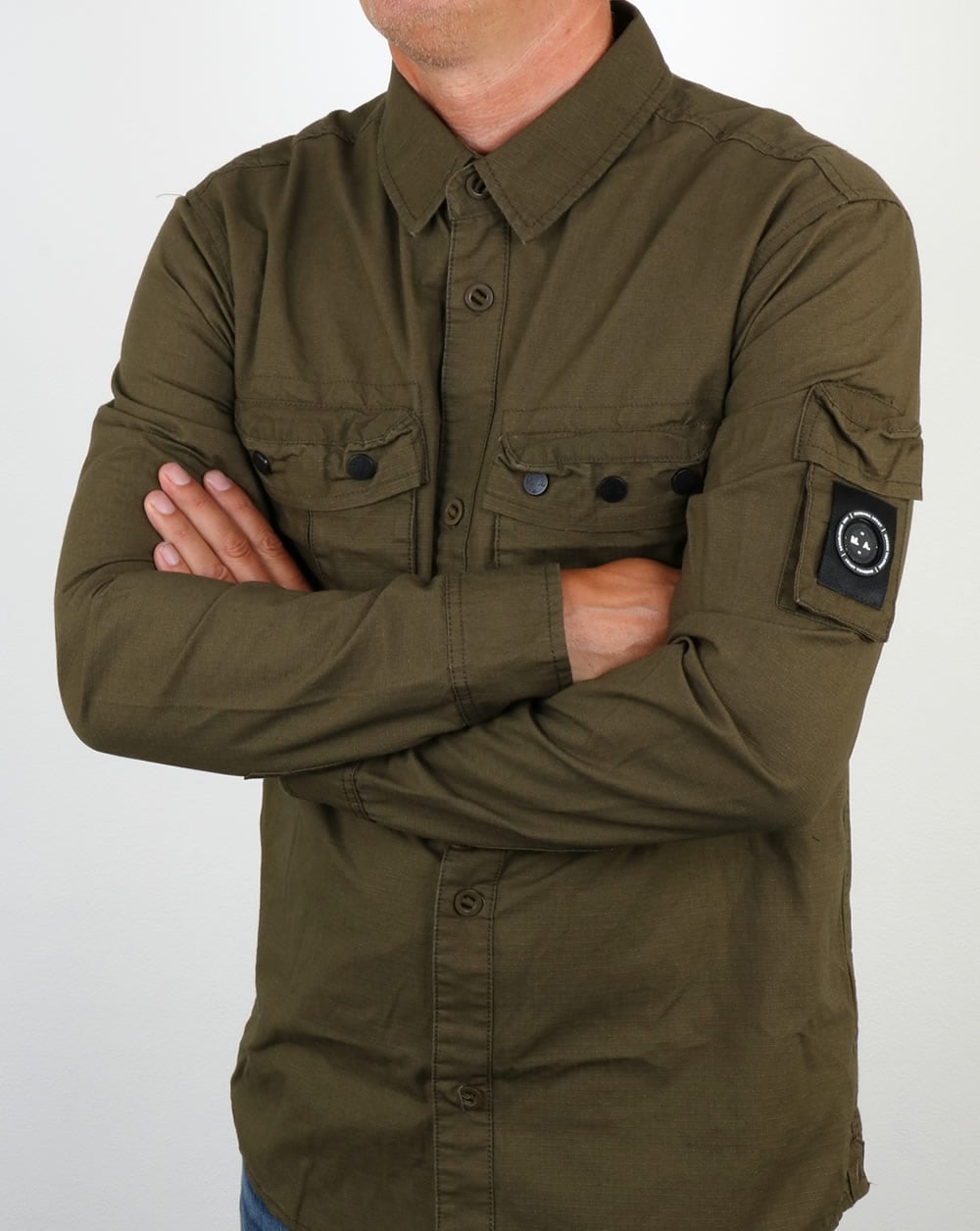 Marshall Artist Ripstop-Überhemd Khaki