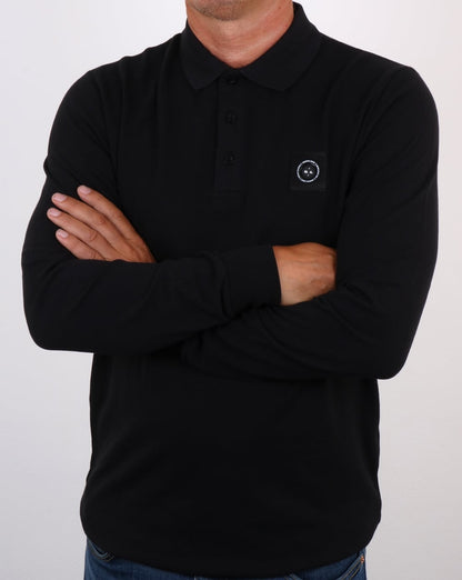 Marshall Artist Siren Ls Poloshirt Schwarz